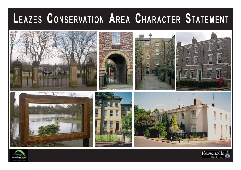 Leazes Conservation Area Character Statement CONTENTS Page Number