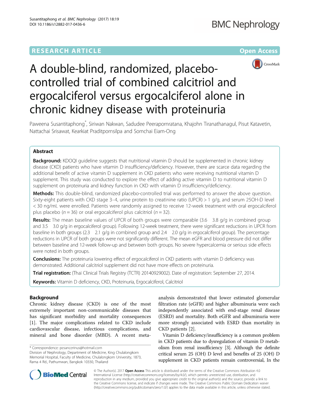 A Double-Blind, Randomized, Placebo-Controlled Trial of Combined