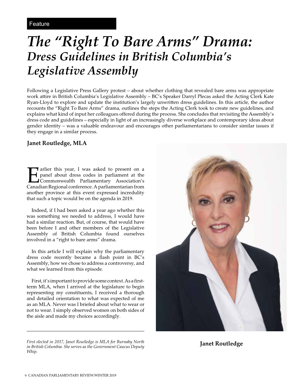 Dress Guidelines in British Columbia's Legislative Assembly