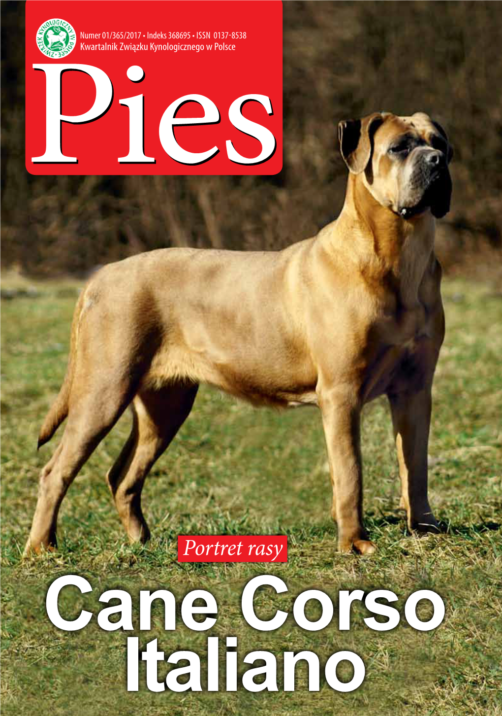 Pies Okladka 01.Indd 1 17.03.2017 15:01 KLUB HODOWCÓW ROYAL CANIN W NUMERZE Portret Rasy – Cane Corso Italiano