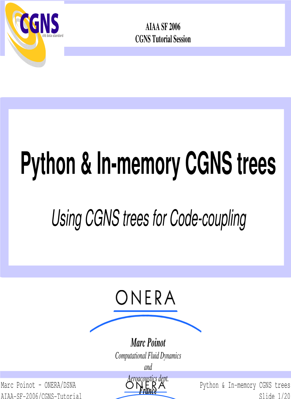 Python & In-Memory CGNS Trees