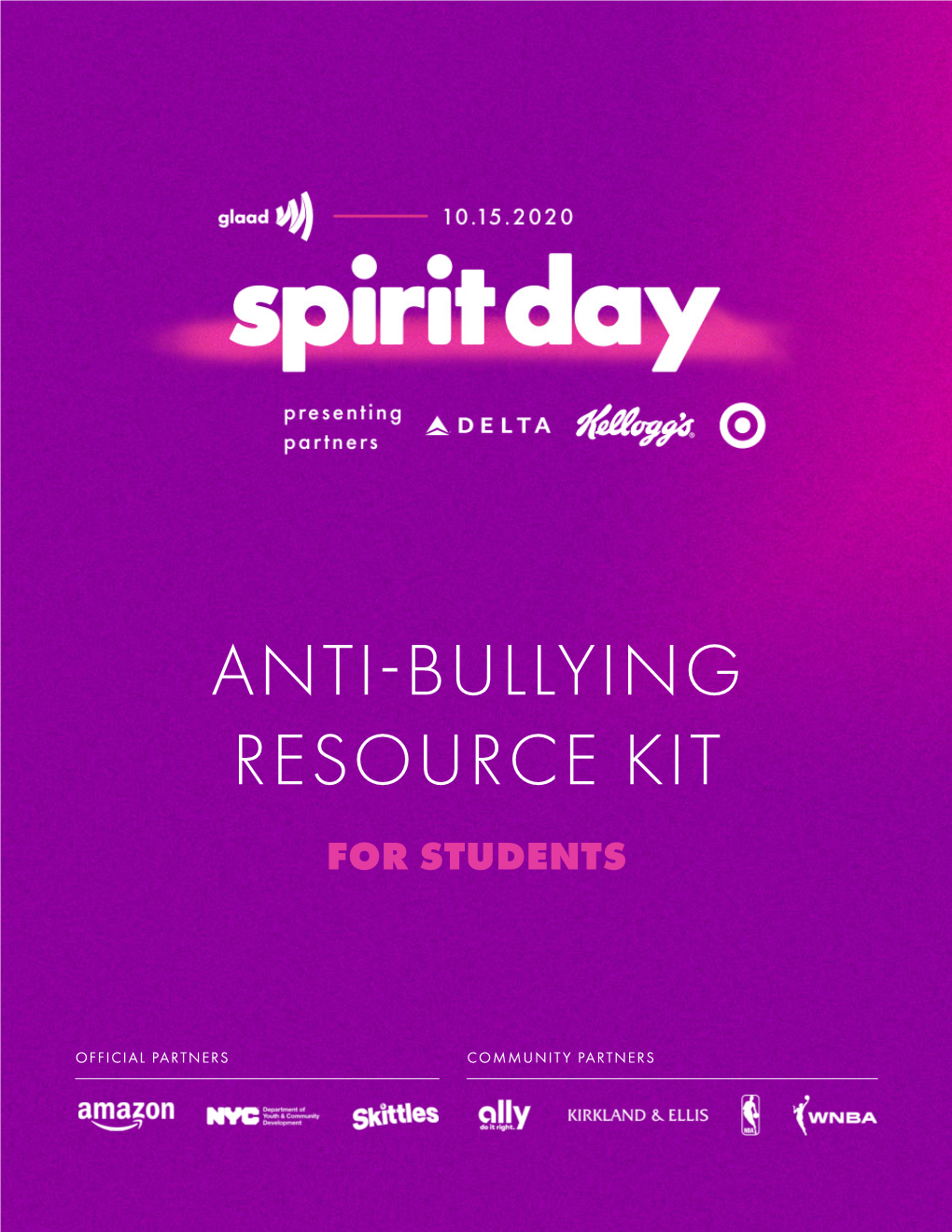 Anti-Bullying Resource Kit for Students