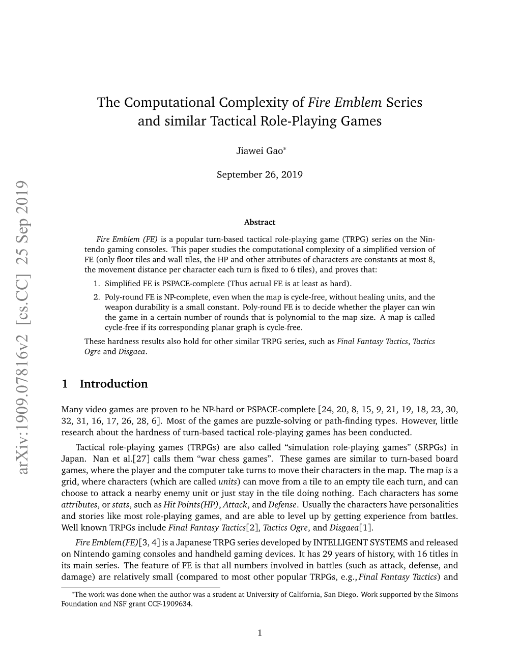 The Computational Complexity of Fire Emblem Series and Similar Tactical Role-Playing Games