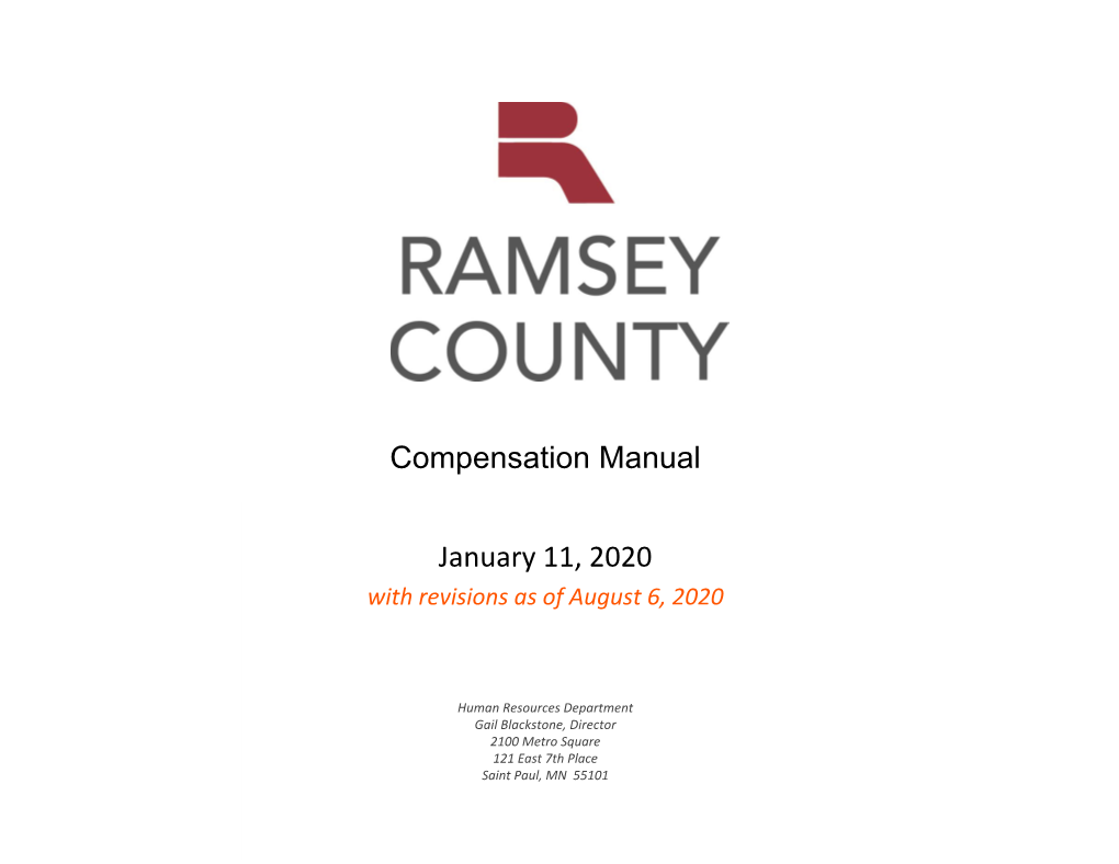 Compensation Manual January 11, 2020