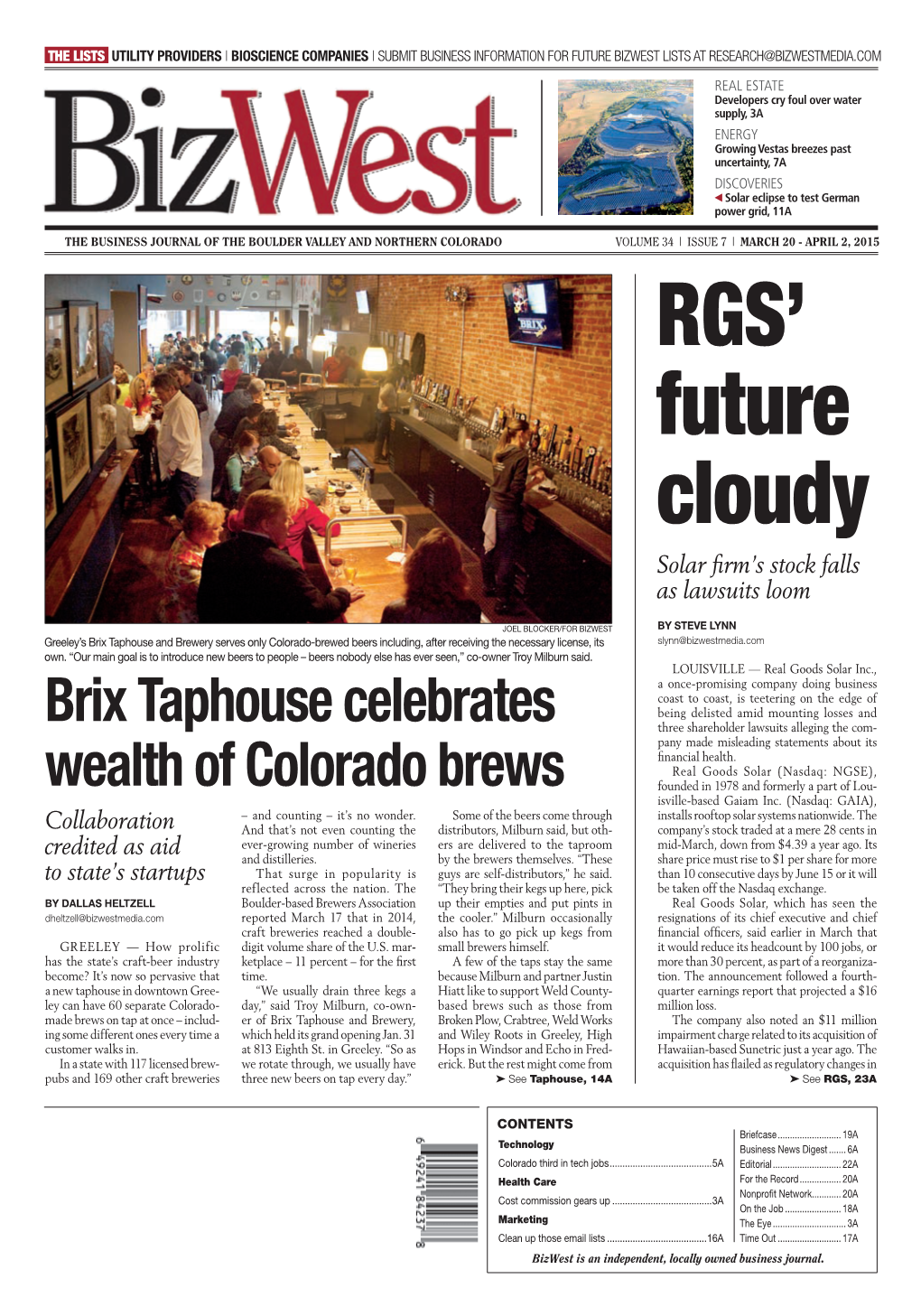 Brix Taphouse Celebrates Wealth of Colorado Brews