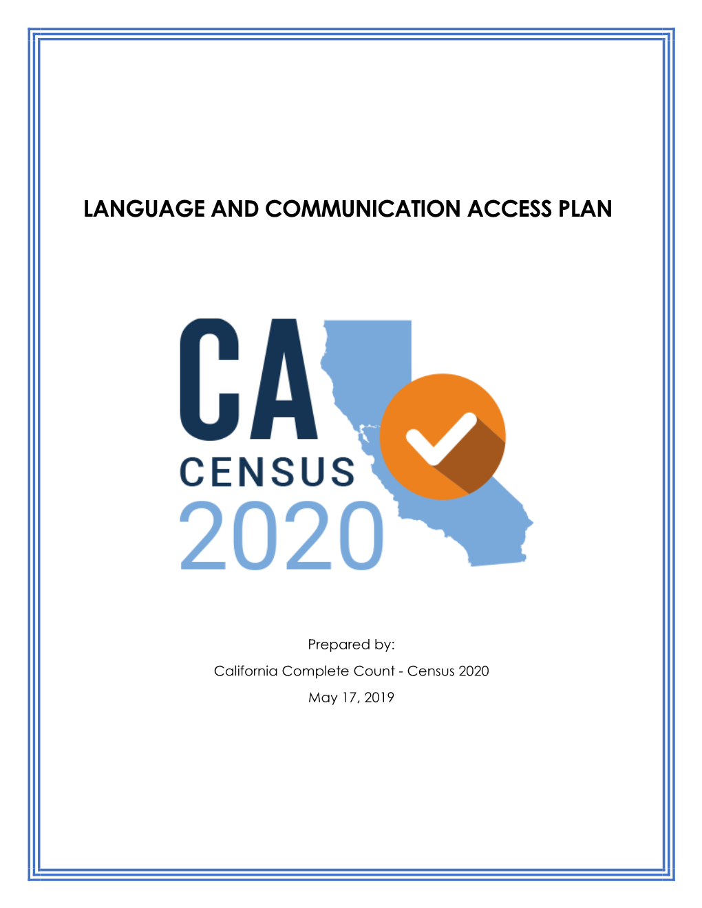 Language and Communication Access Plan