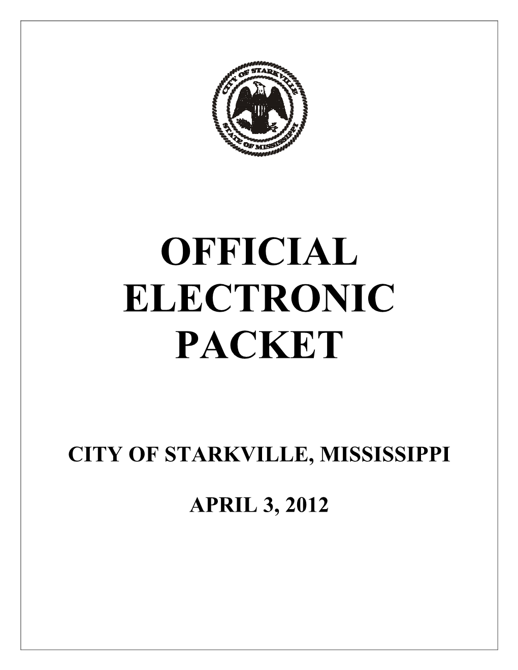 Official Electronic Packet