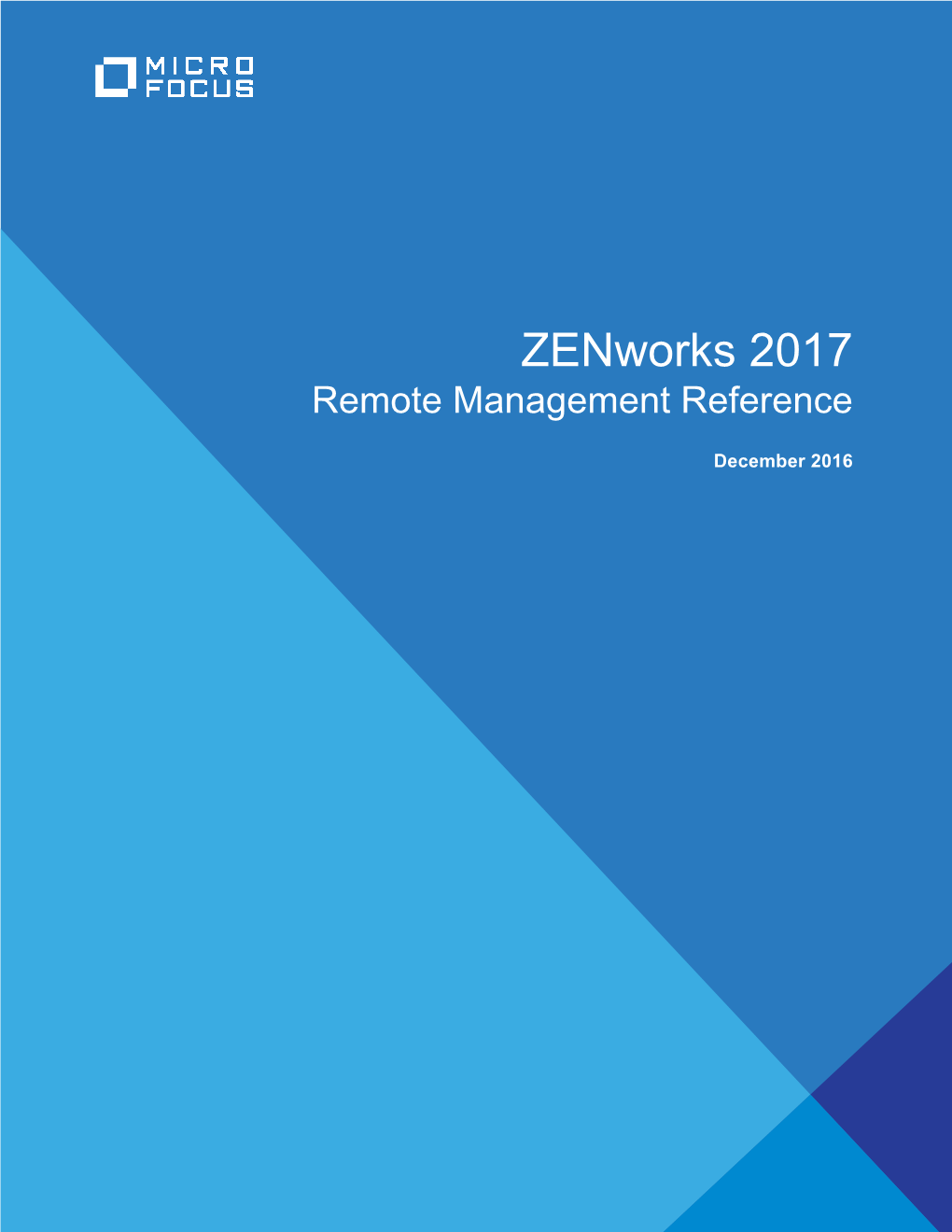 Zenworks 2017 Remote Management Reference