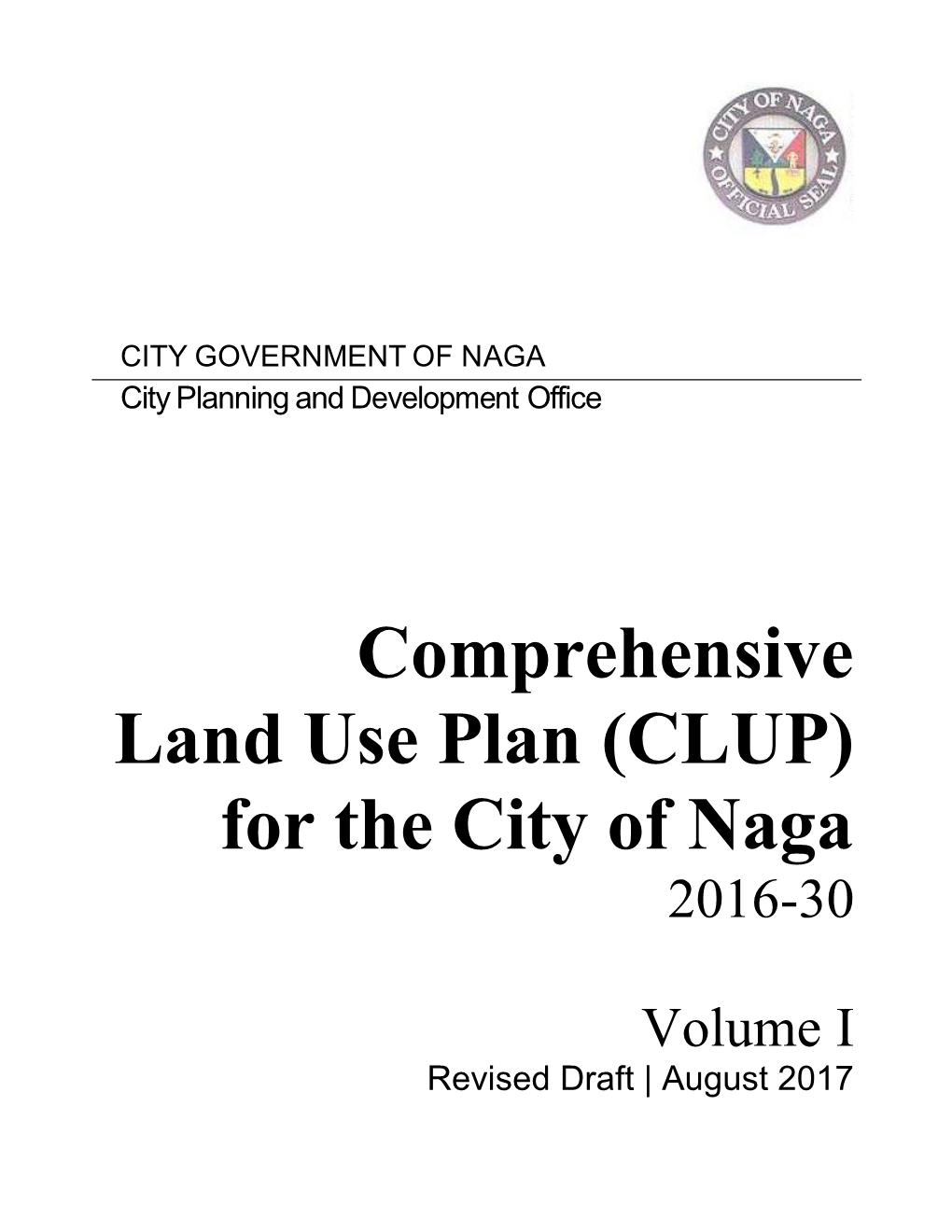 Comprehensive Land Use Plan (CLUP) for the City of Naga 2016-30