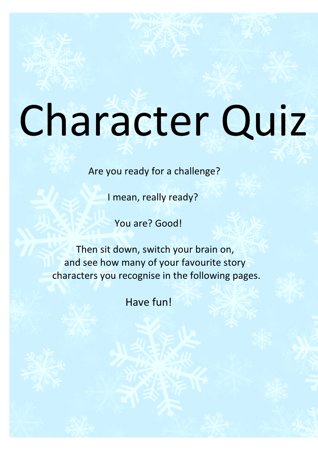 Character Quiz