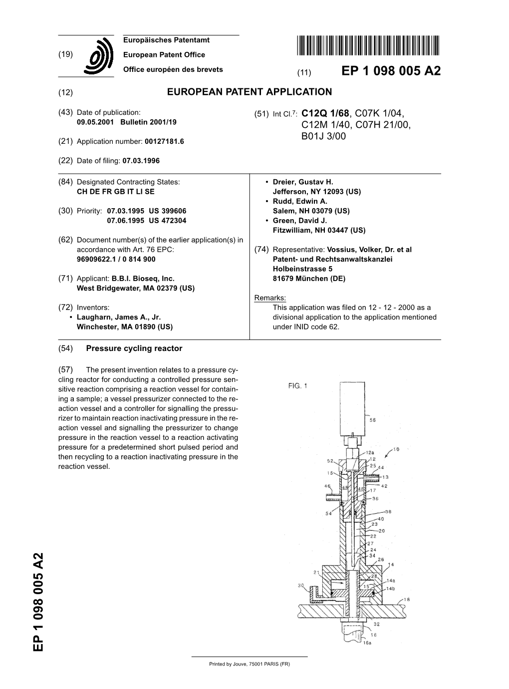 Pressure Cycling Reactor