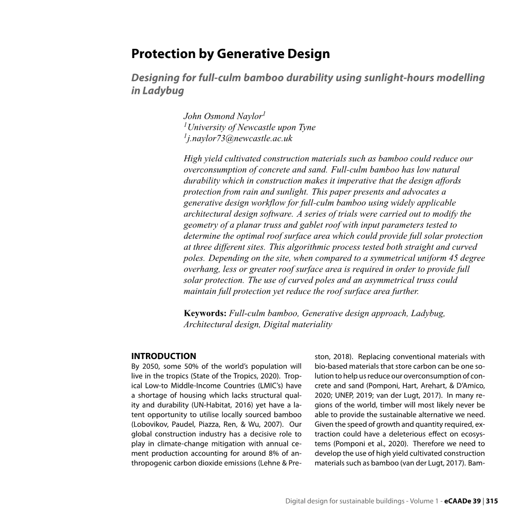 Protection by Generative Design