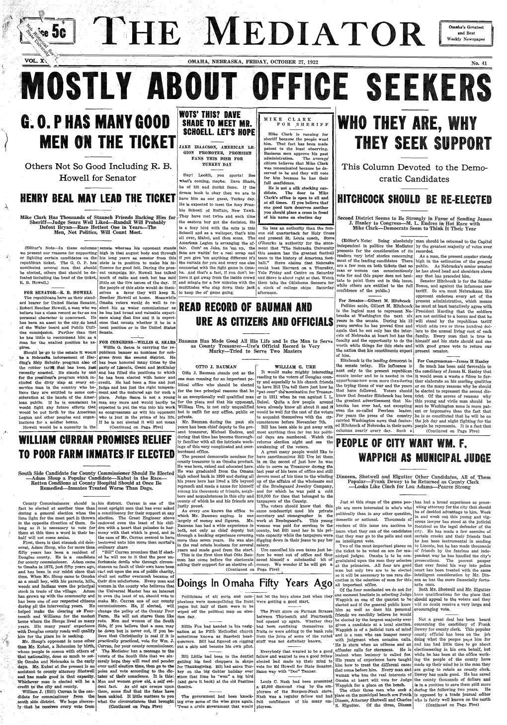 The Mediator October 27 1922