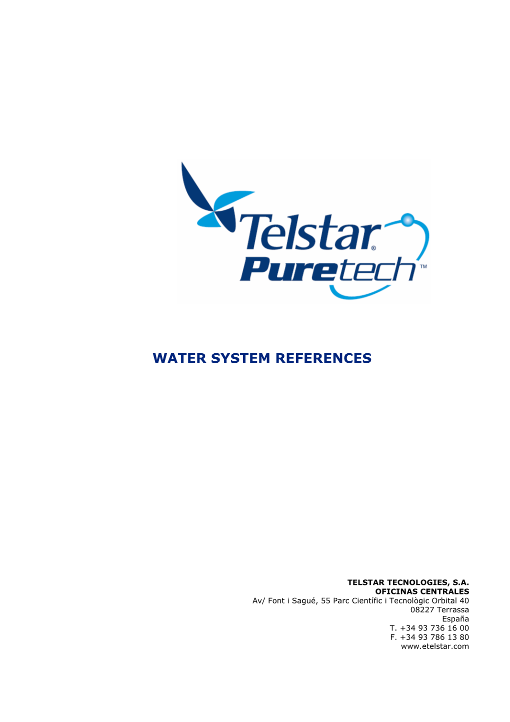 Water System References