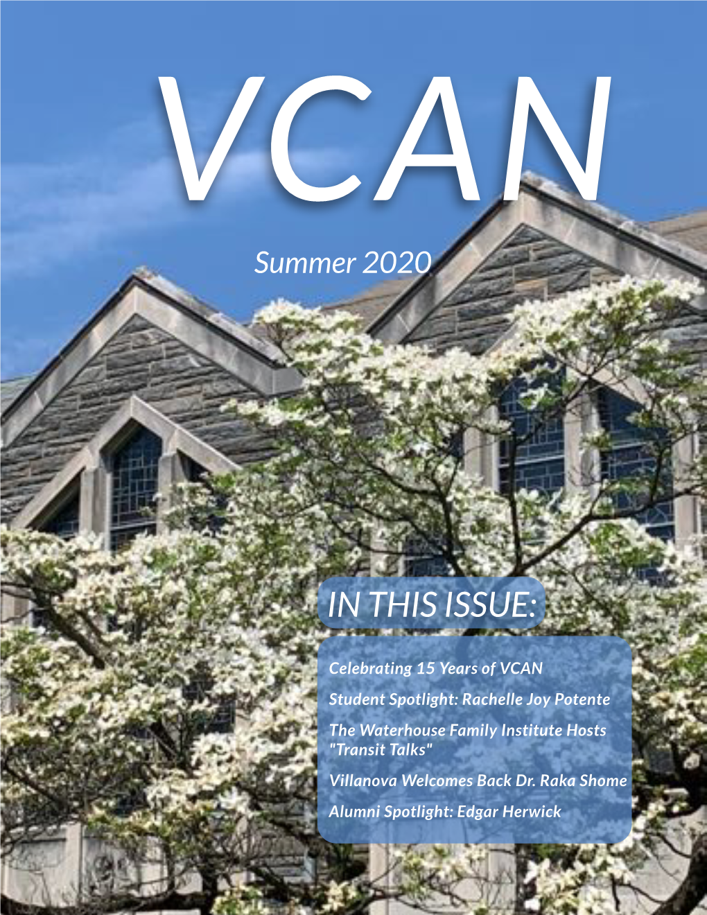 VCAN Summer 2020 in THIS ISSUE