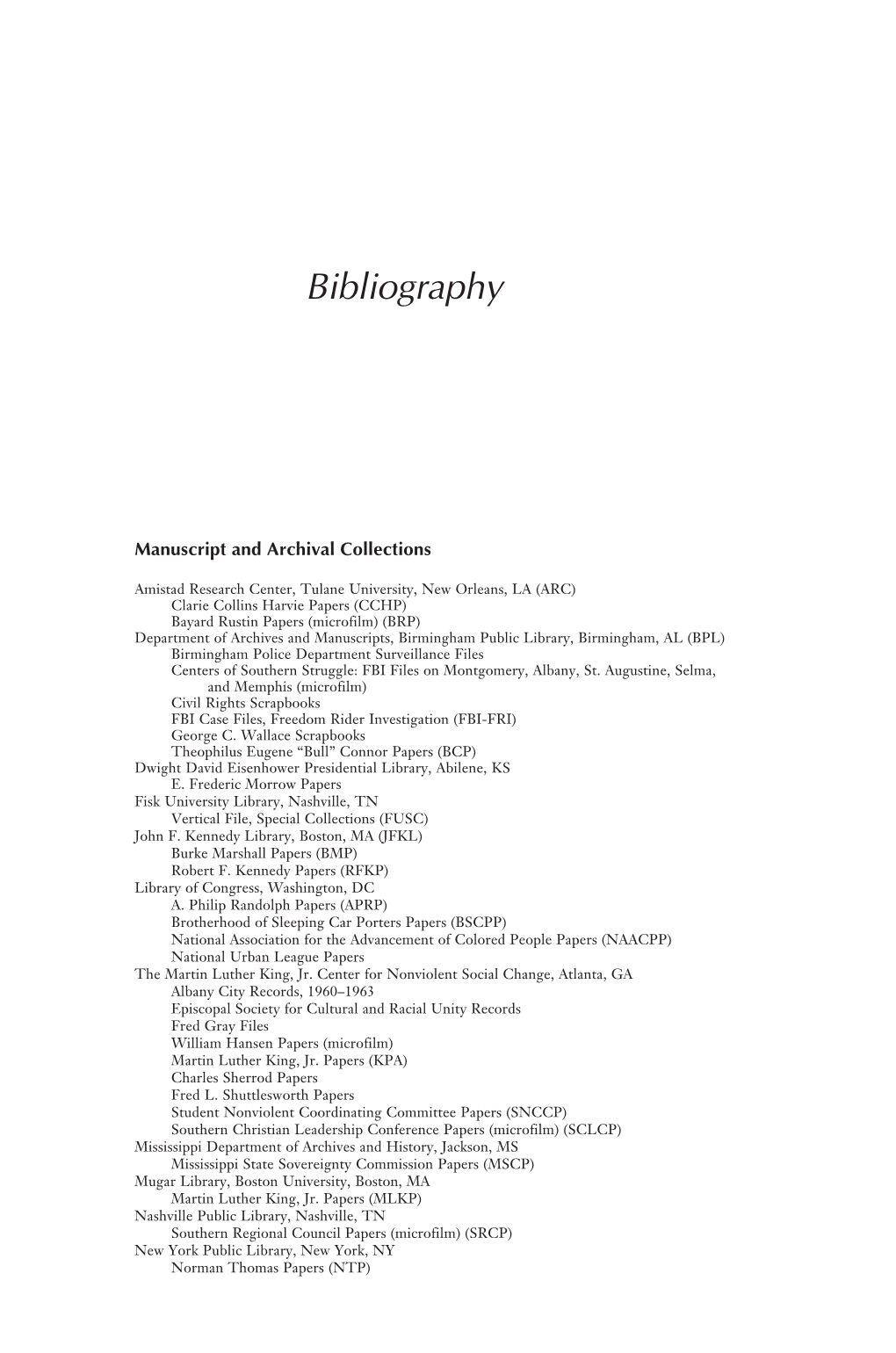 Bibliography