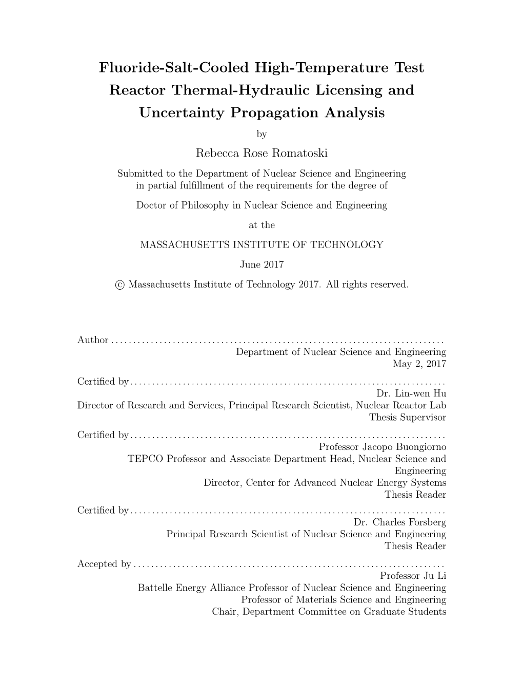 Fluoride-Salt-Cooled High-Temperature Test Reactor