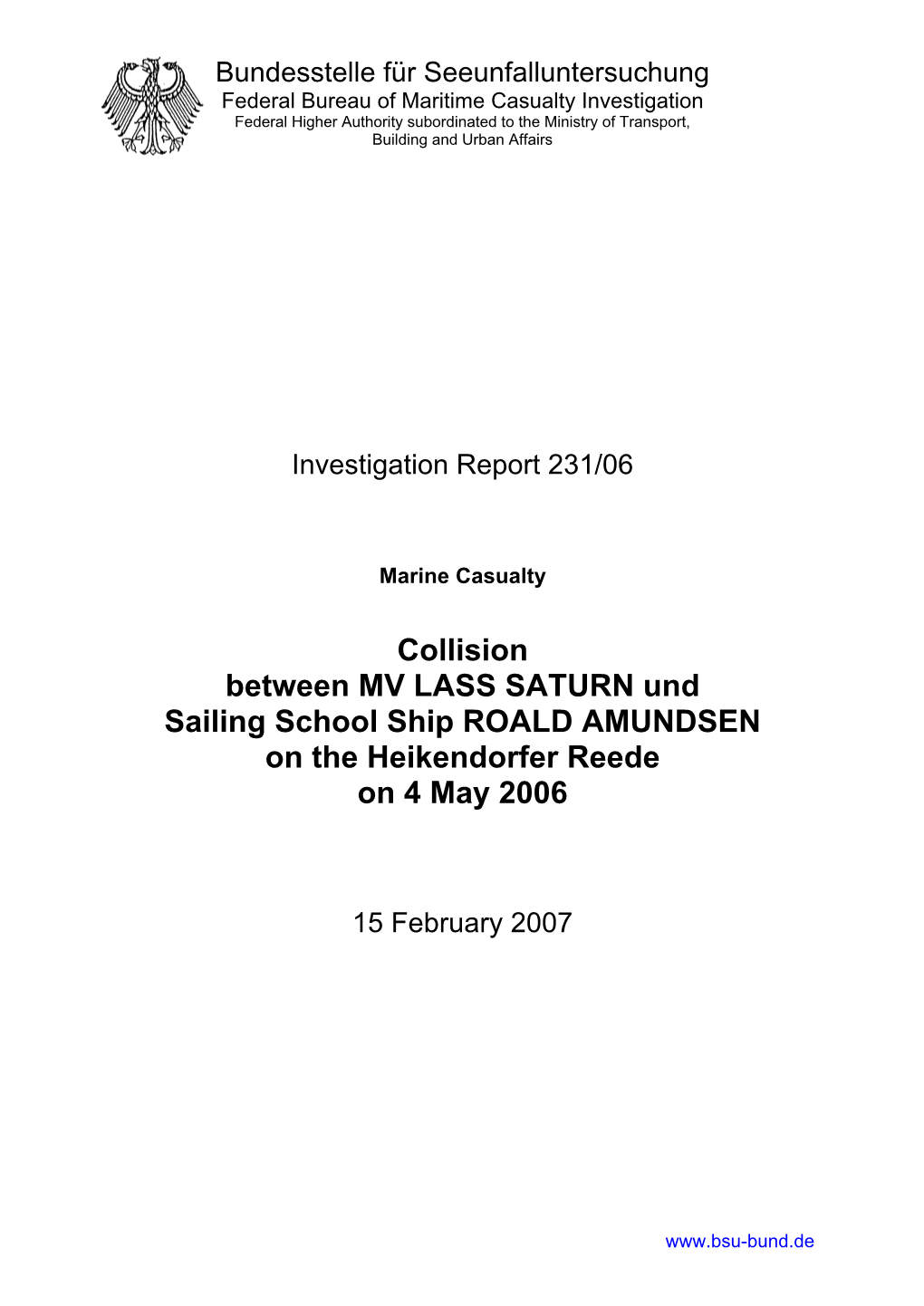 Investigation Report 231/06