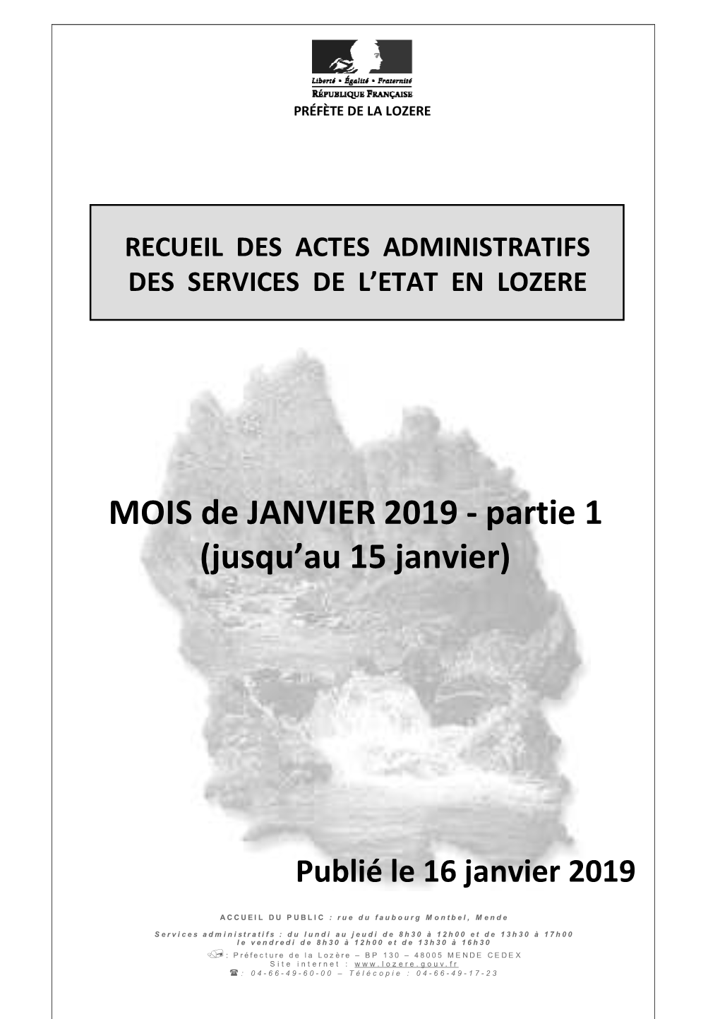 Recueil Du Mois De Janvier 2019