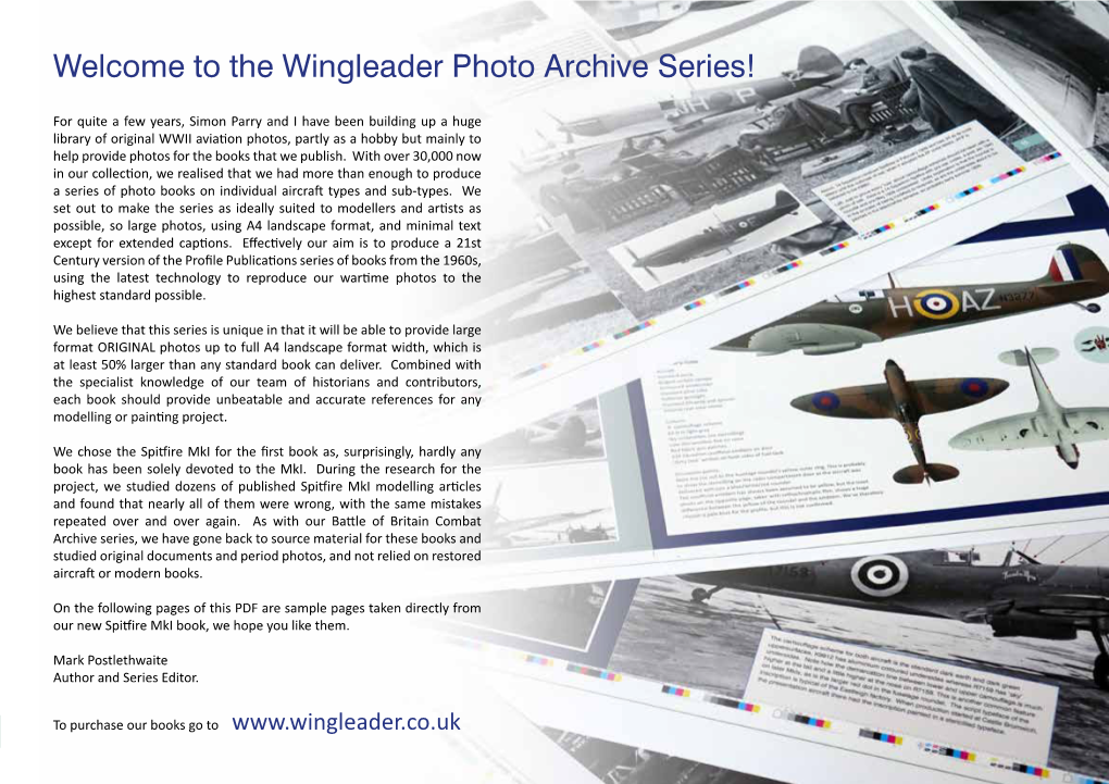 Welcome to the Wingleader Photo Archive Series!