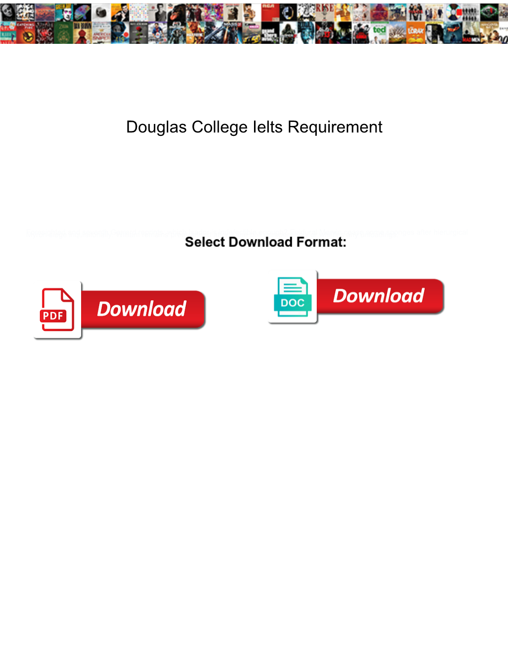 Douglas College Ielts Requirement