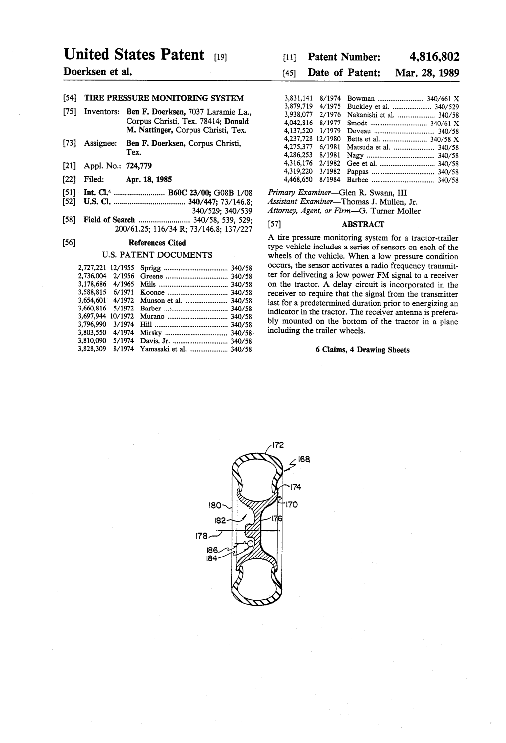 United States Patent (19) 11 Patent Number: 4,816,802 Doerksen Et Al