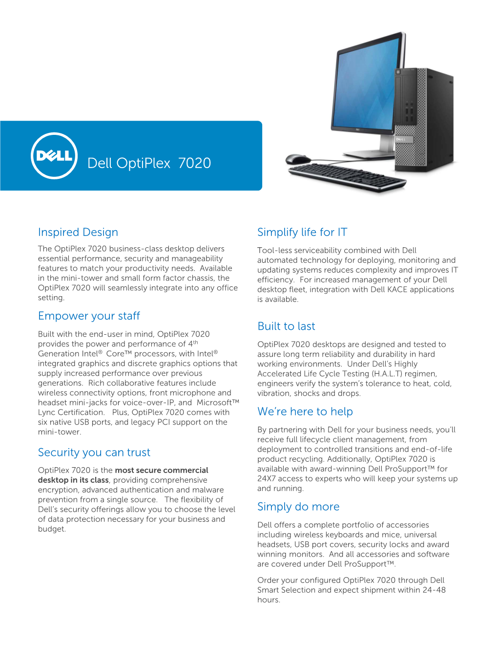 Dell Optiplex 7020