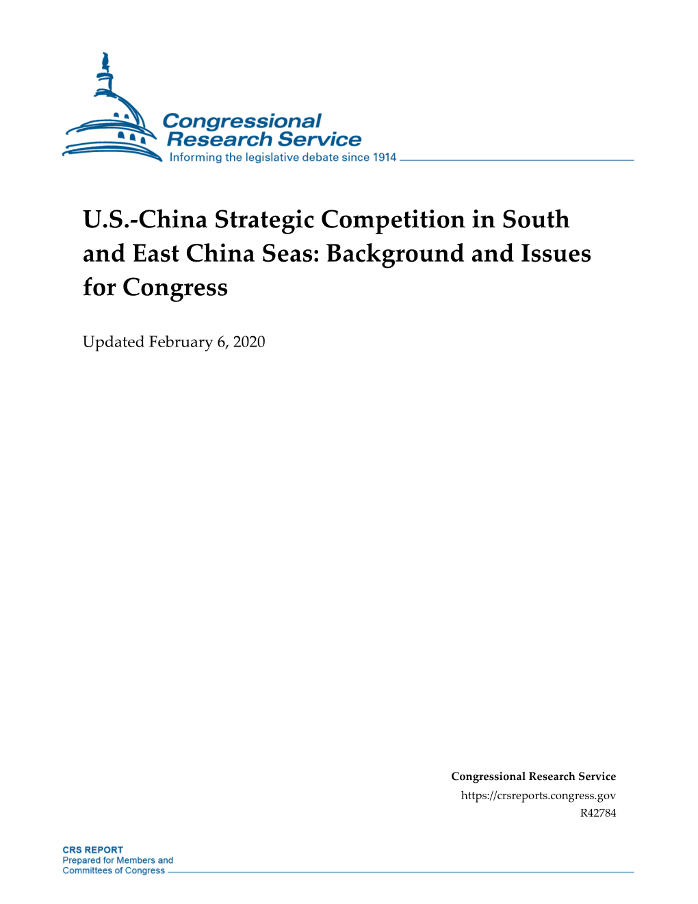 US-China Strategic Competition in South and East