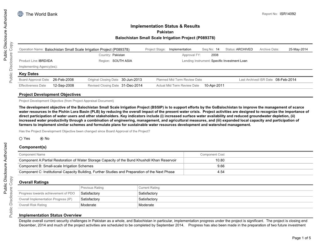 World Bank Document