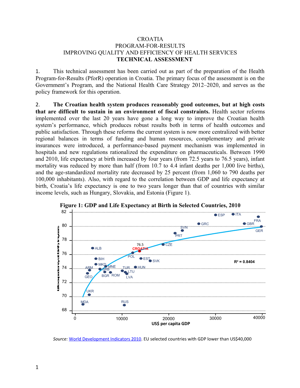 Improving Quality and Efficiency of Health Services