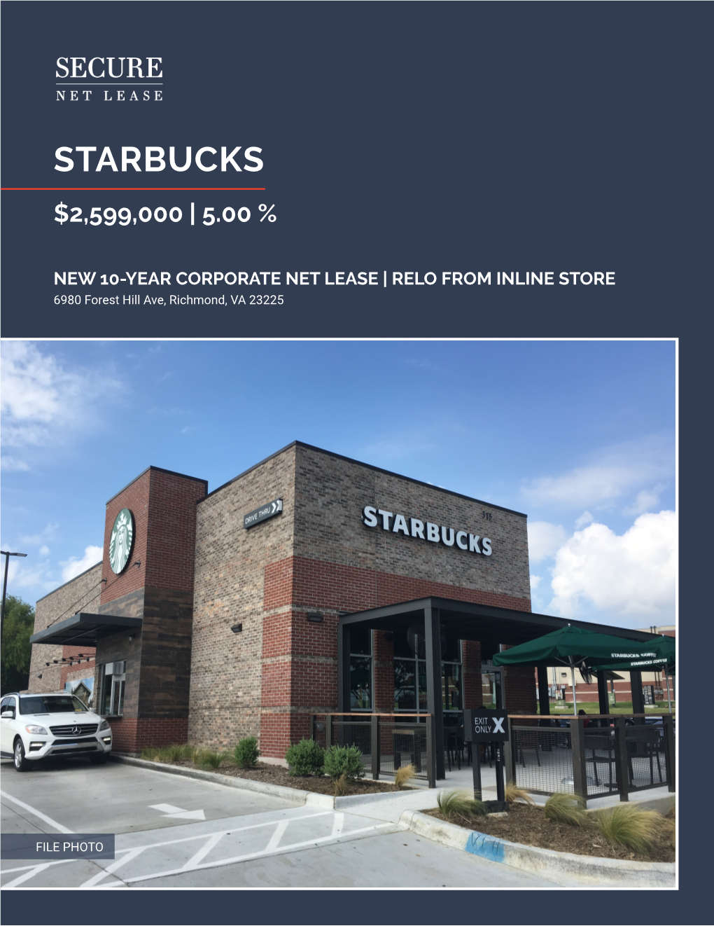 Starbucks $2,599,000 | 5.00 %