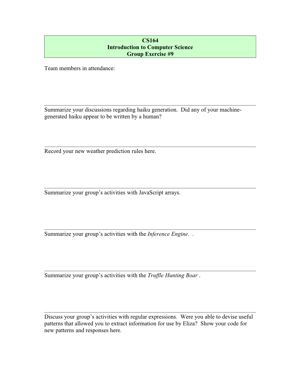 Introduction to Computer Science s1