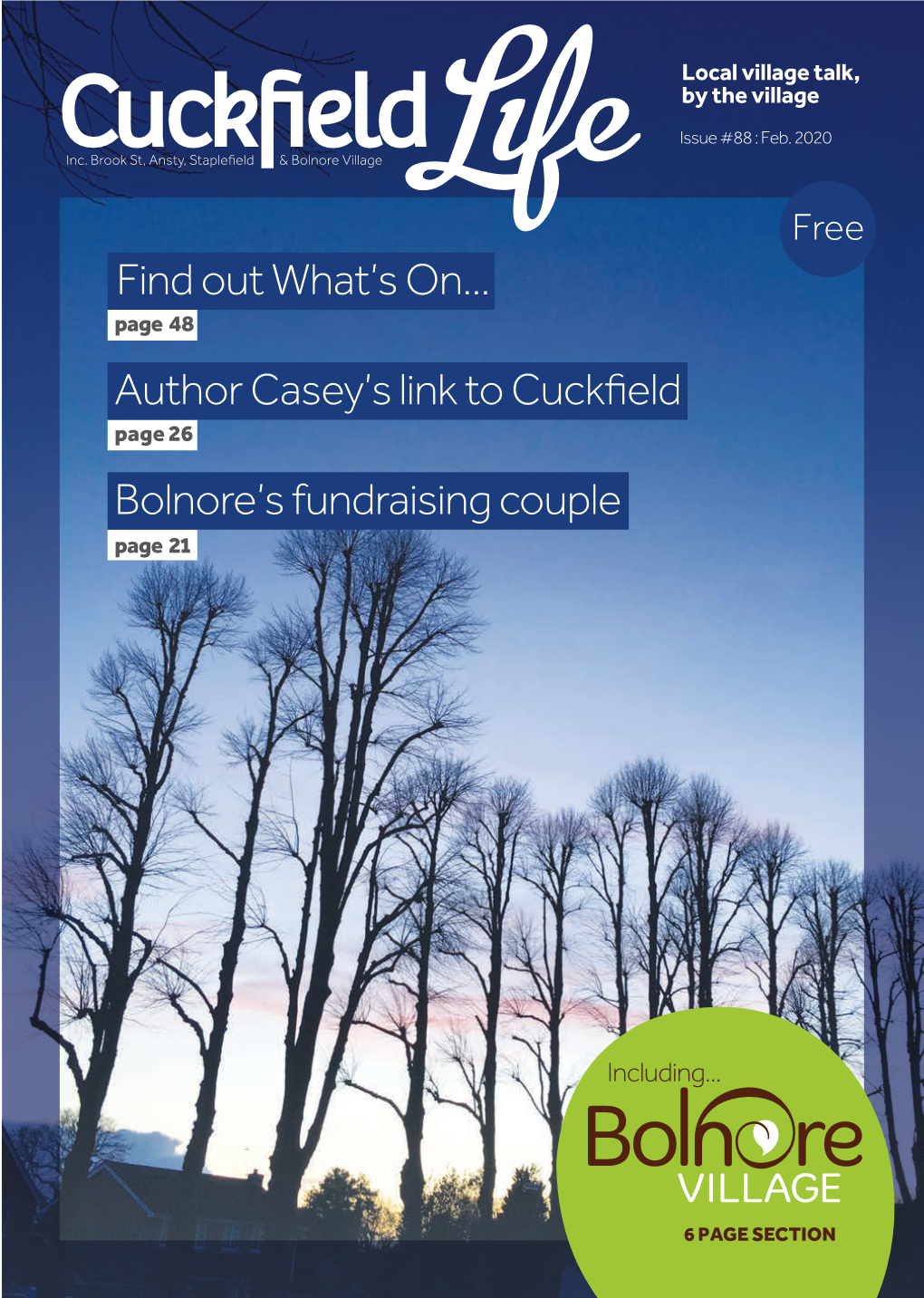 Bolnore's Fundraising Couple Find out What's On... Author