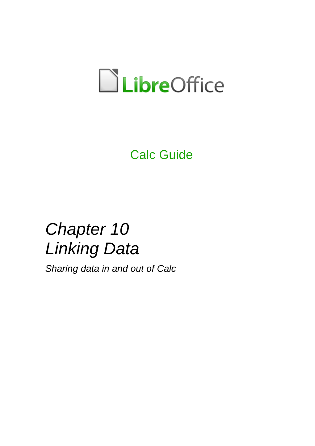 Chapter 10 Linking Calc Data | 3 XML Source