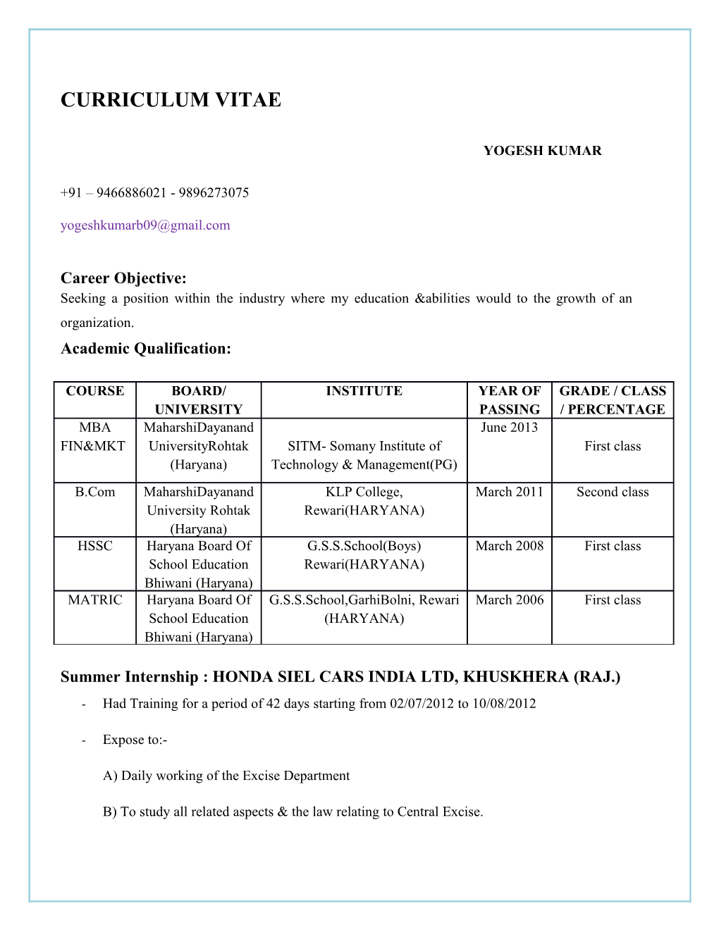 Curriculum Vitae s468