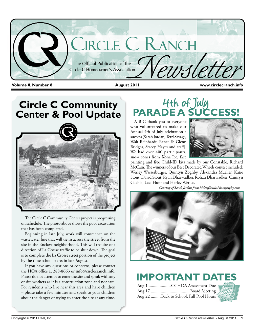 Circle C Landscape Update for All Residents to Receive a Newsletter at No Charge