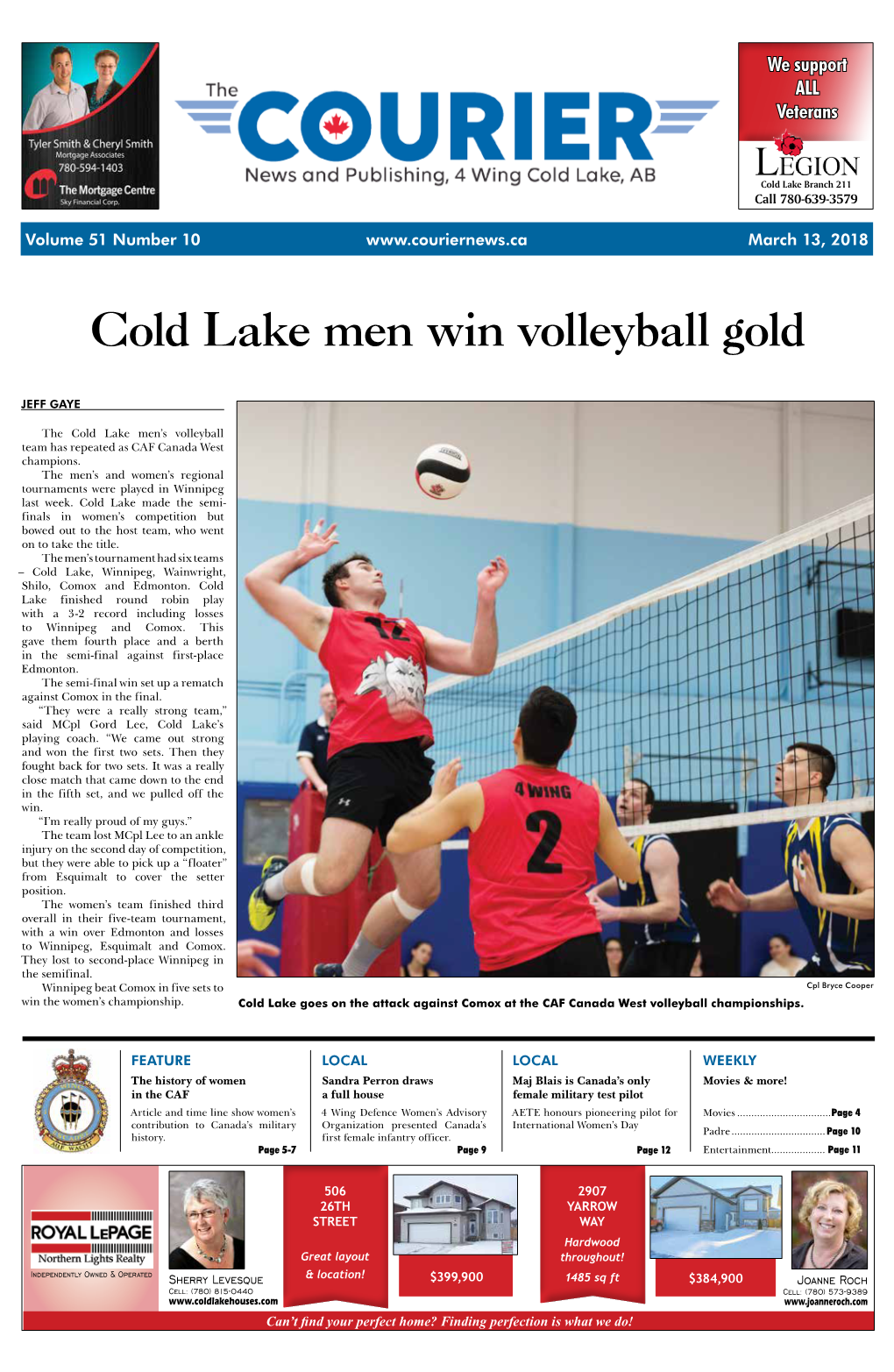 Cold Lake Men Win Volleyball Gold