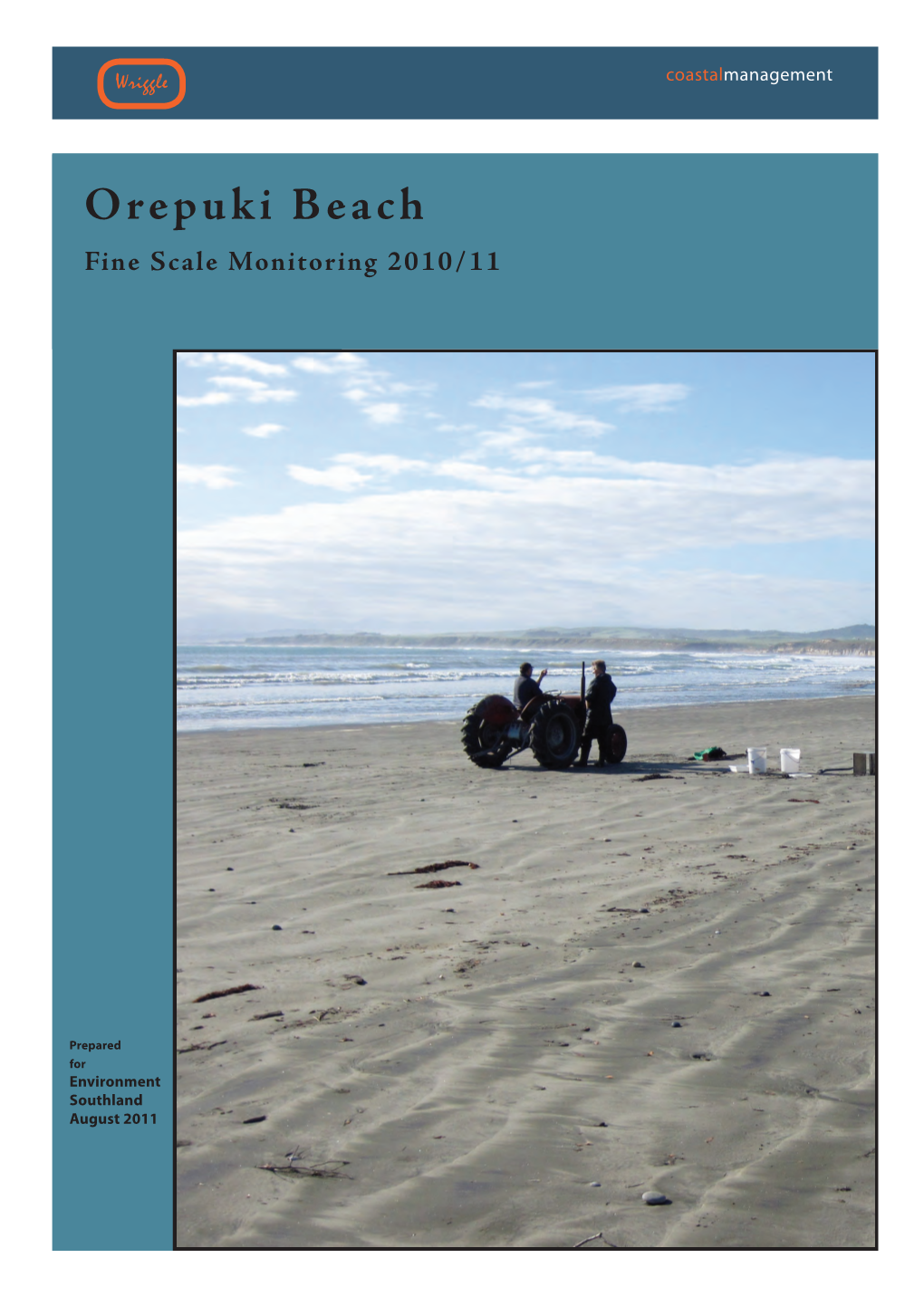 Orepuki Beach Fine Scale Monitoring 2010/11
