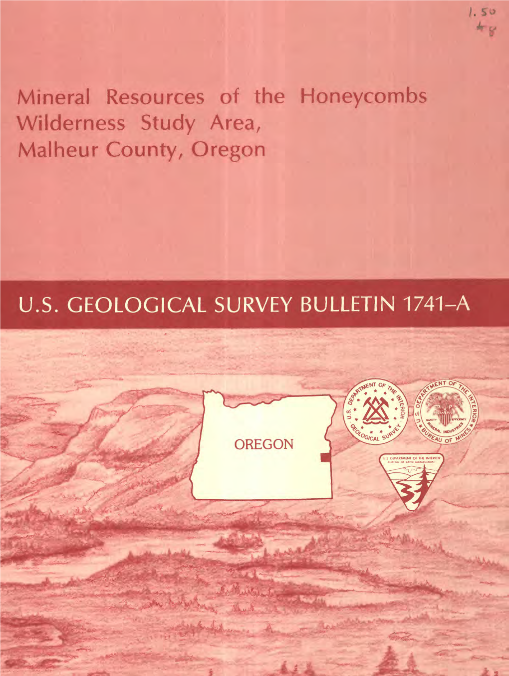 Mineral Resources of the Honeycombs Wilderness Study Area, Malheur County, Oregon