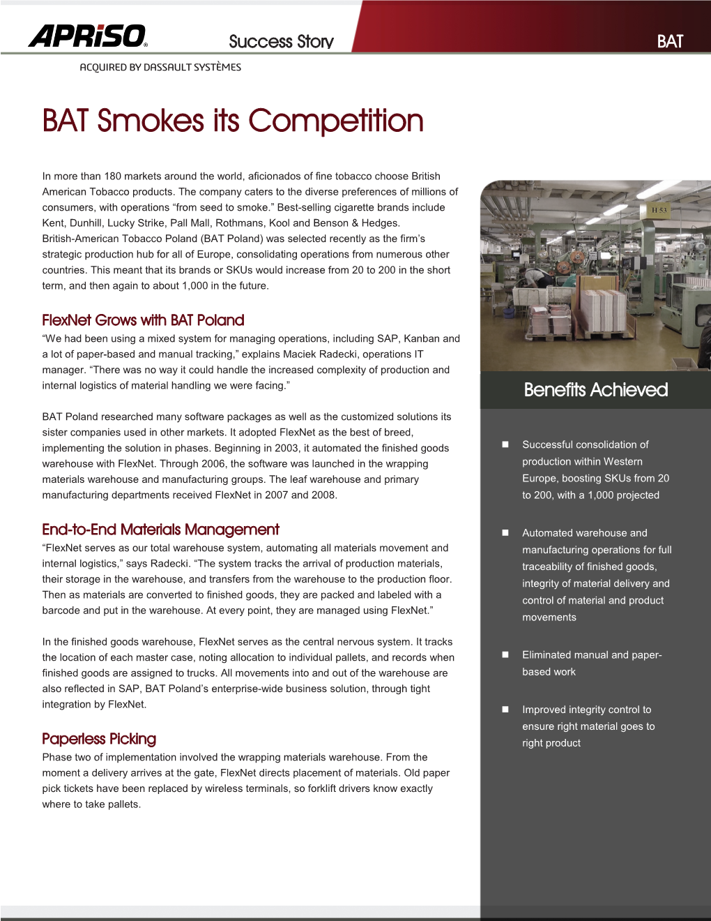 BAT Smokes Its Competition