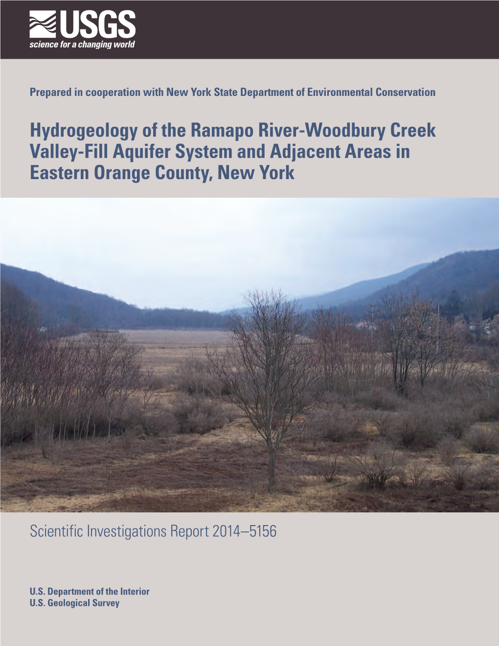 Hydrogeology of the Ramapo River-Woodbury Creek Valley-Fill Aquifer System and Adjacent Areas in Eastern Orange County, New York