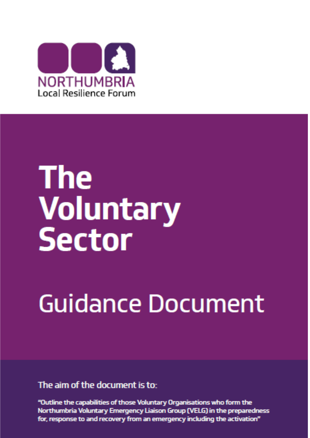The Voluntary Sector Guidance Document Version Page Date
