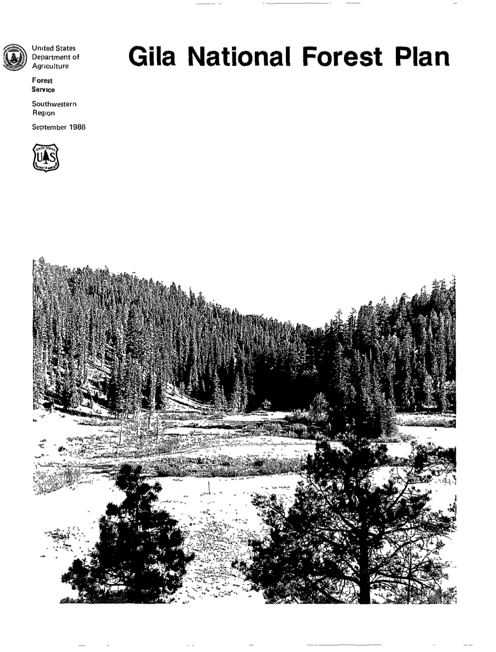 Gila National Forest Plan