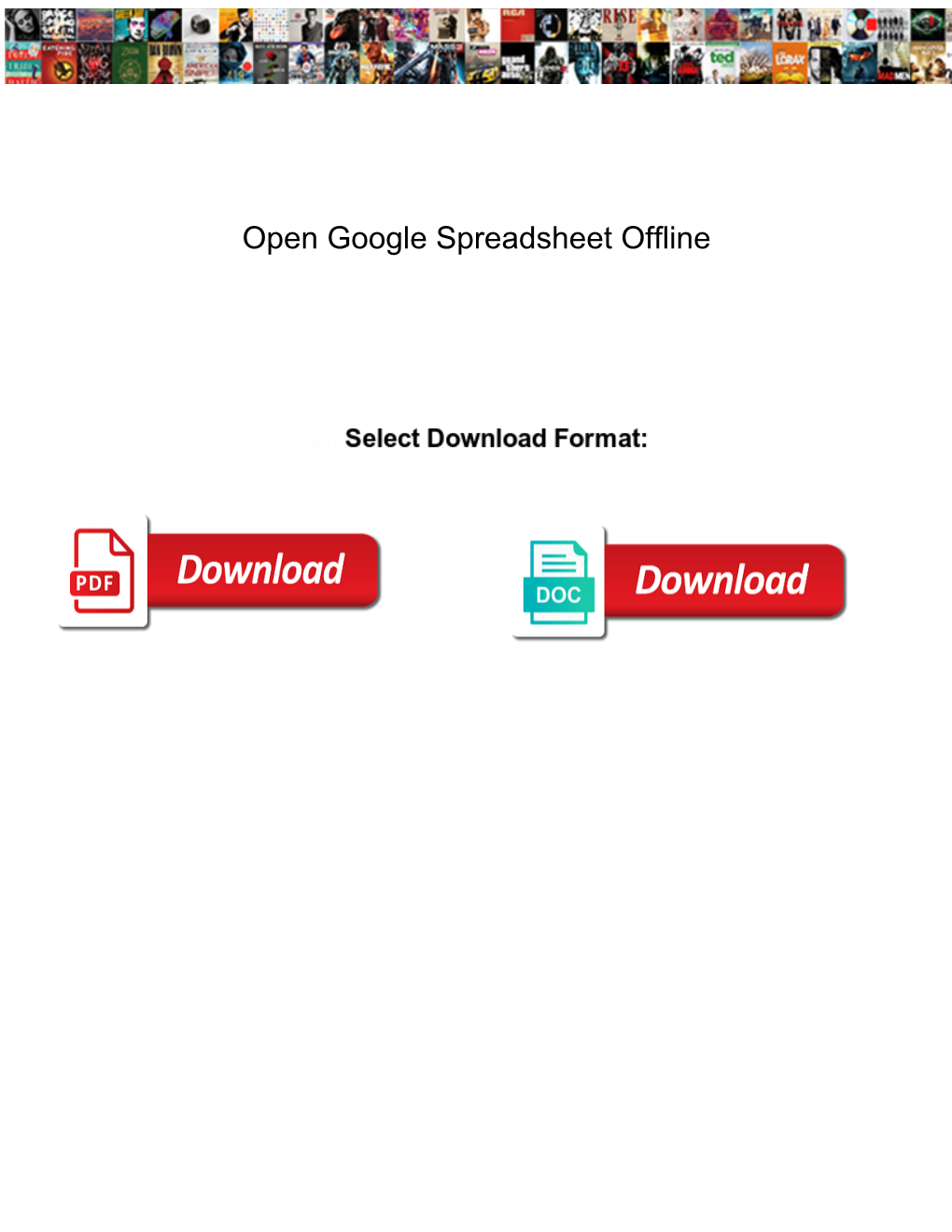 Open Google Spreadsheet Offline
