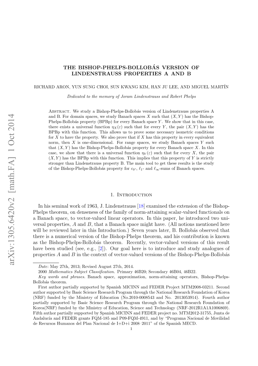 Bishop-Phelps-Bollobás Version of Lindenstrauss Properties a and B