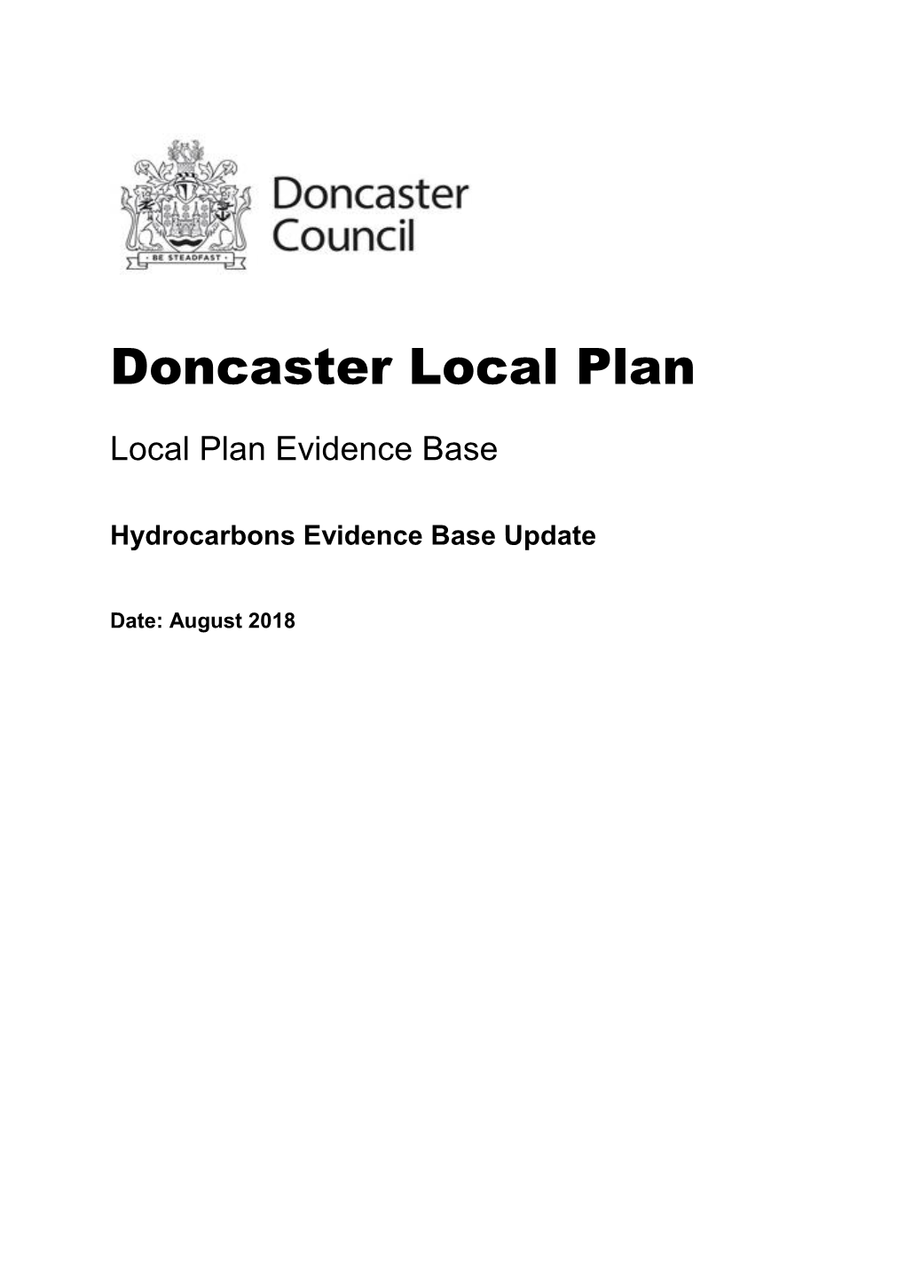 Doncaster Local Plan Local Plan Evidence Base