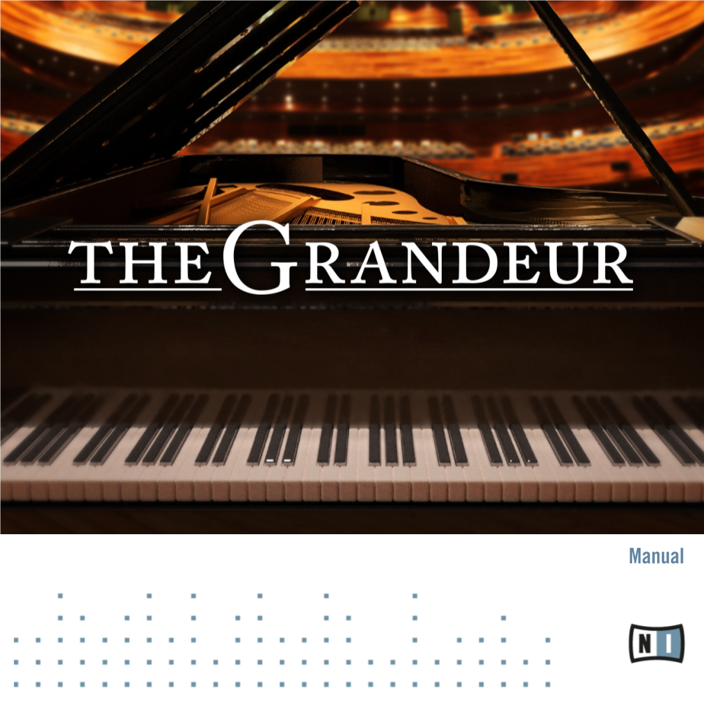 THE GRANDEUR Manual English