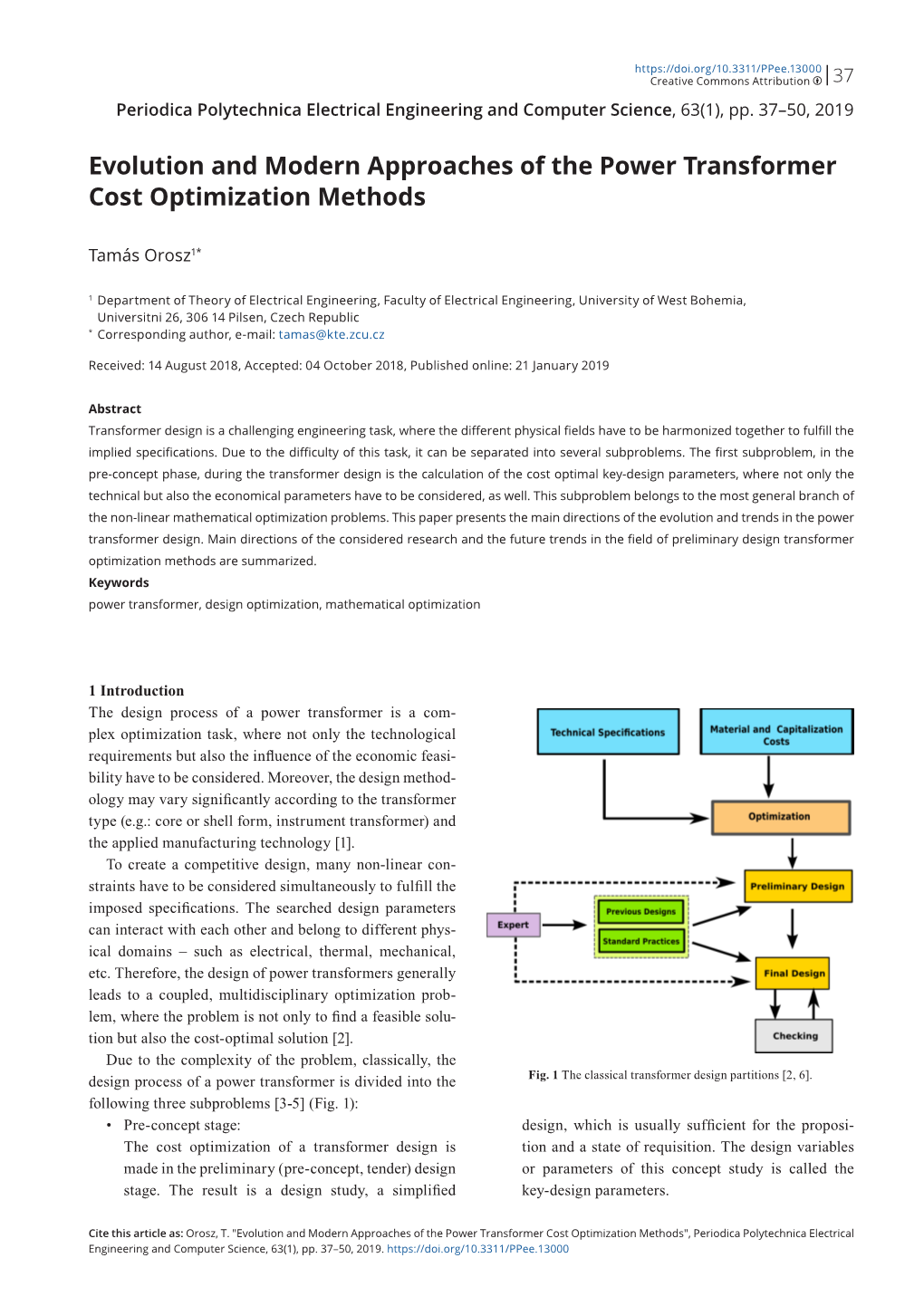 Evolution and Modern Approaches of the Power Transformer Cost Optimization Methods