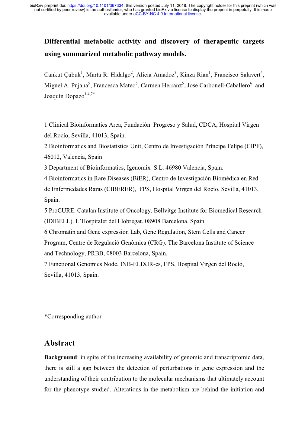 Differential Metabolic Activity and Discovery of Therapeutic Targets Using Summarized Metabolic Pathway Models