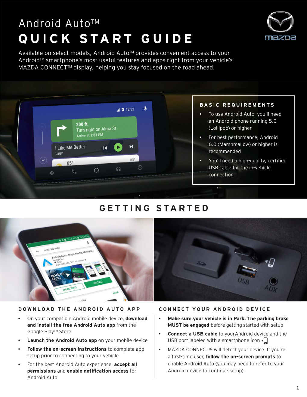 Android Auto TM Quick Start Guide